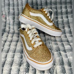 Vans old school glitter skate shoes
